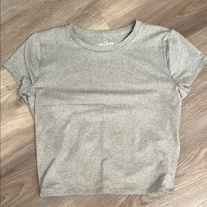 Hollister Heather Gray Crop Top